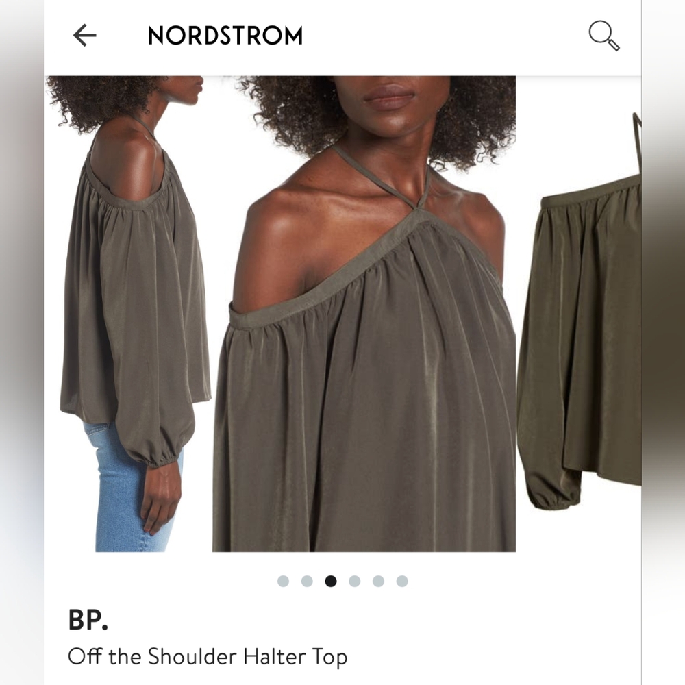 BP Off The Shoulder Halter Top